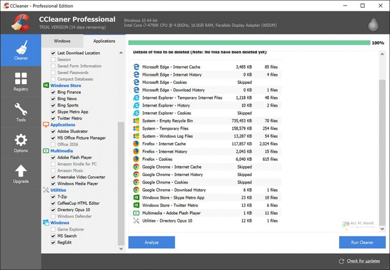 CCleaner Professional / Technician / Business / Slim 5.8 Free Download