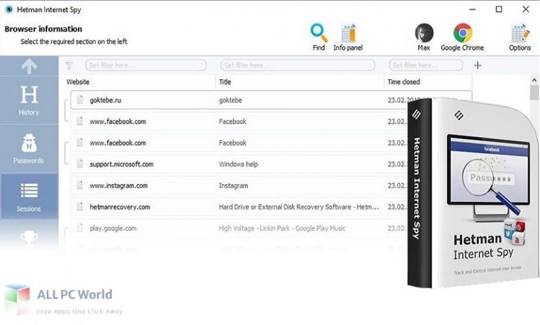 Hetman Internet Spy 3 Free Download For Windows 10 allpcworld