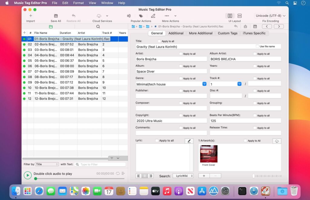 Music Tag Editor Pro for Mac Free Download