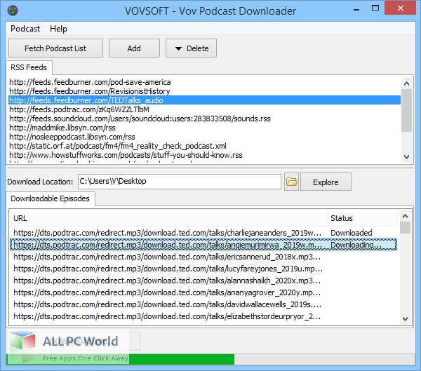 Vovsoft Podcast Downloader Free Download