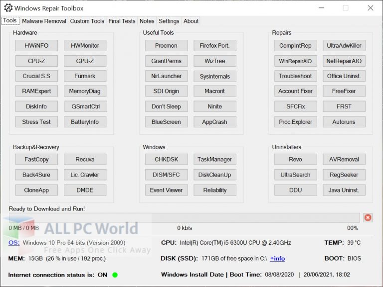Windows Repair Toolbox 3 Free Download all pcworld