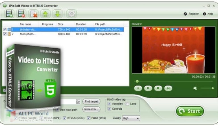 iPixSoft-Video-to-HTML5-Converter-Free-Download