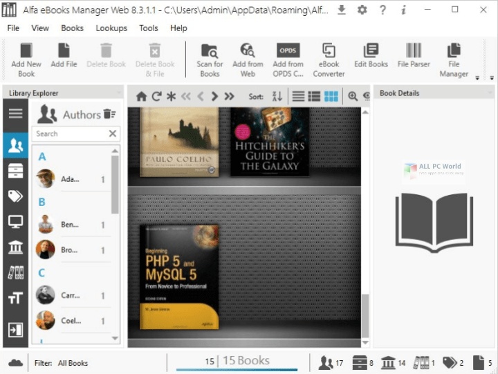 Alfa eBooks Manager Pro 8 One Click Download