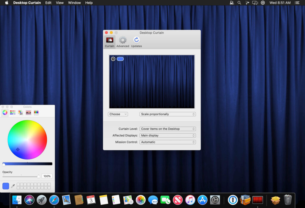 Desktop Curtain for Mac Free Download