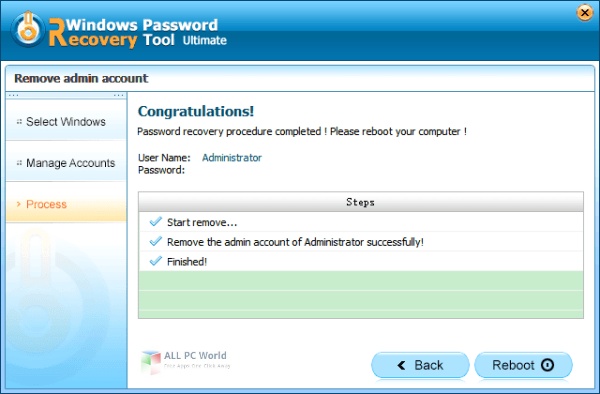 Windows Password Recovery Tool Ultimate 7 Free Download