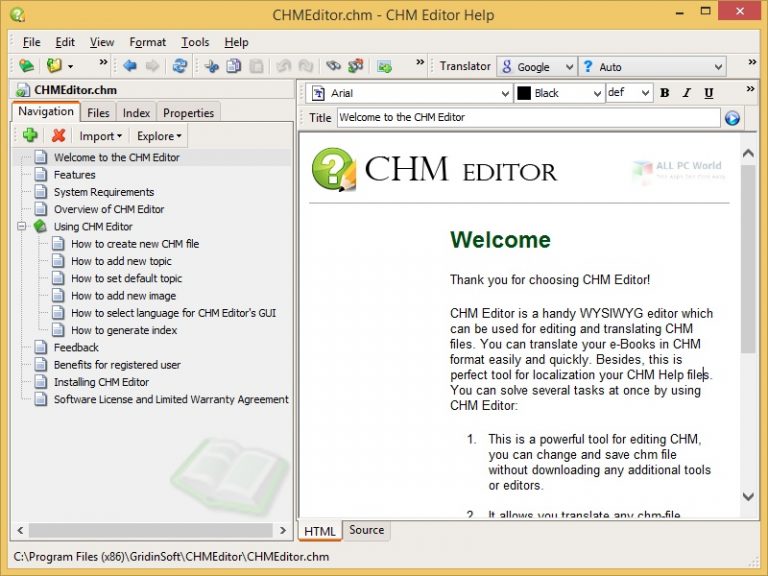 GridinSoft CHM Editor 3 Direct Download Link