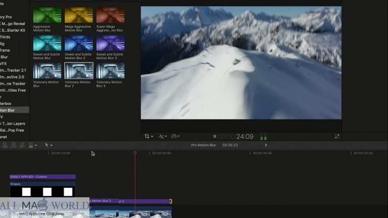 Pro Motion Blur Plugin for Final Cut Pro for Free Download
