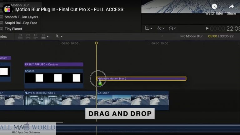 Pro Motion Blur Plugin for Final Cut Pro for macOS Free Download