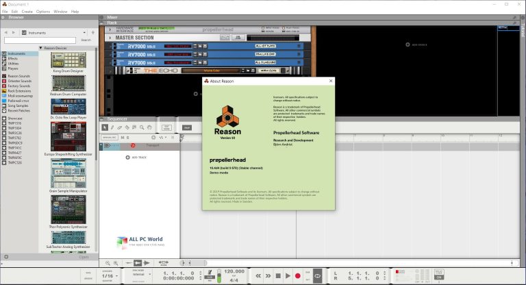 Propellerhead Reason 10.4d4 build 9 Direct Download Link