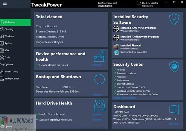 TweakPower for Free Download