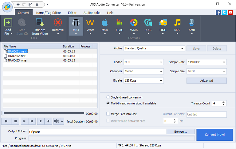 AVS Audio Converter 10 Free Download for Windows