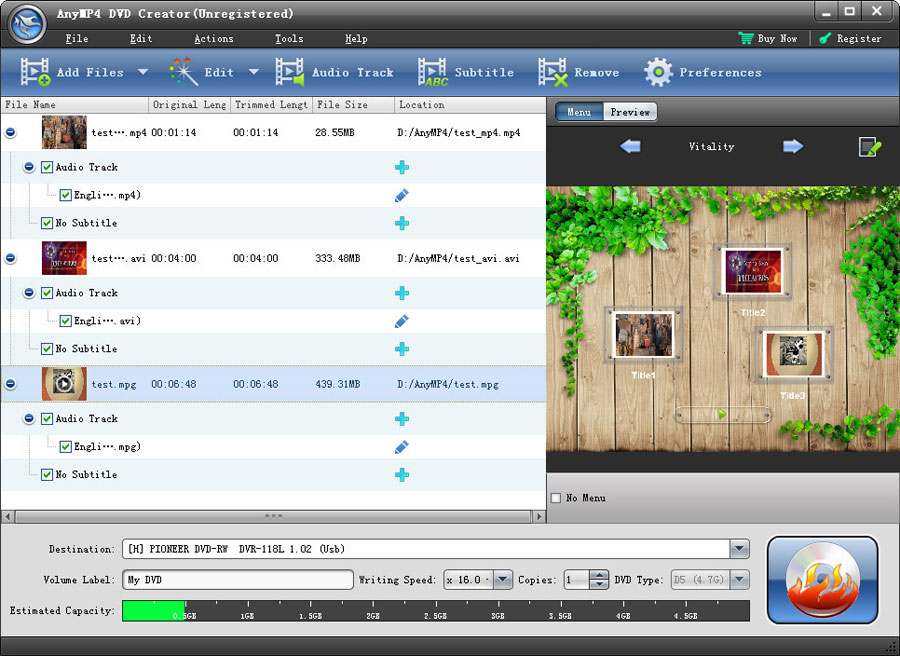 AnyMP4 DVD Creator 6.2 for Mac OS X Full Version