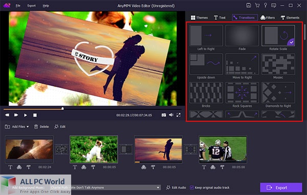 AnyMP4 Video Editor Free Download