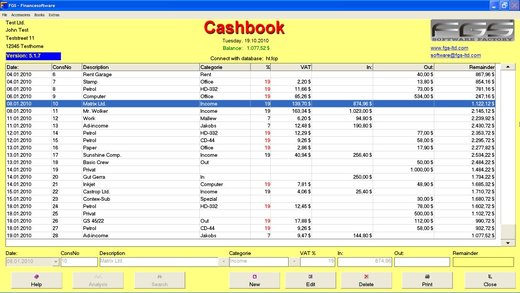 FGS Cashbook 7 Free Download