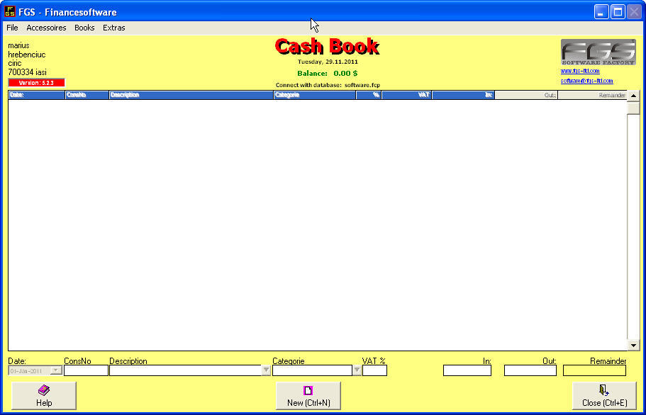 FGS Cashbook 7 Full Version Free Download