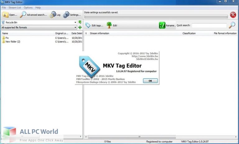 3delite MKV Tag Editor For Free Download