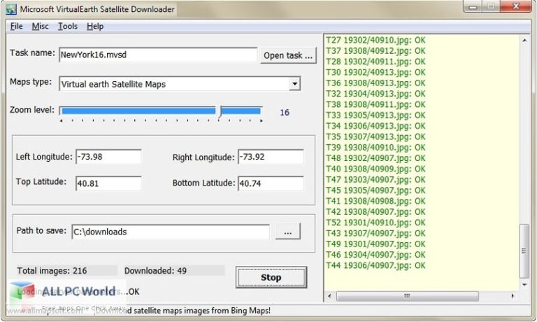 AllMapSoft Microsoft Virtualearth Satellite Downloader 8 Free Download
