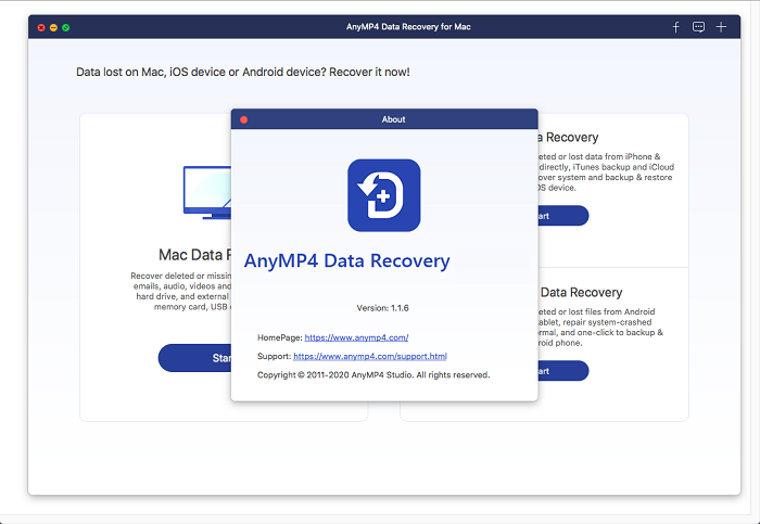 AnyMP4 Data Recovery One Click Download
