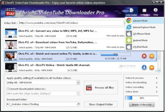 ChrisPC VideoTube Downloader Pro 14 Direct Download Link