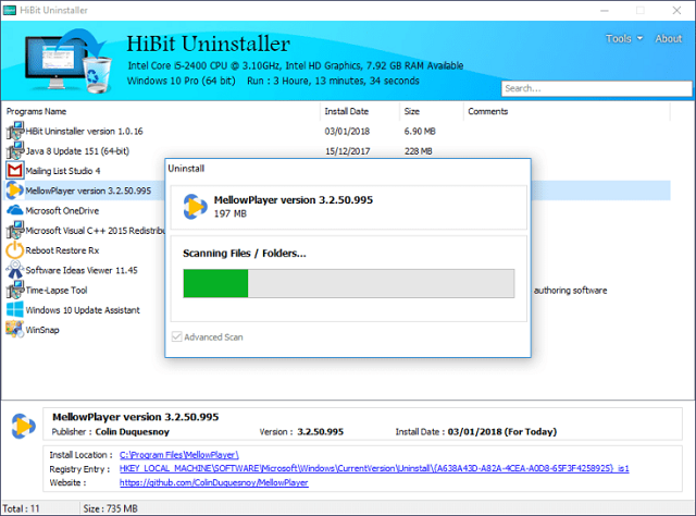 free download HiBit Uninstaller 3.1.70