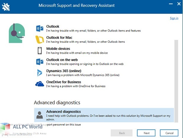 Microsoft Support and Recovery Assistant 17 Free Download