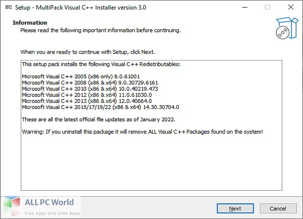 MultiPack Visual C Installer 3 Free Download