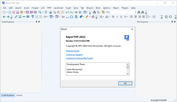 Rapid PHP 2022 17.7.0.248 for windows download