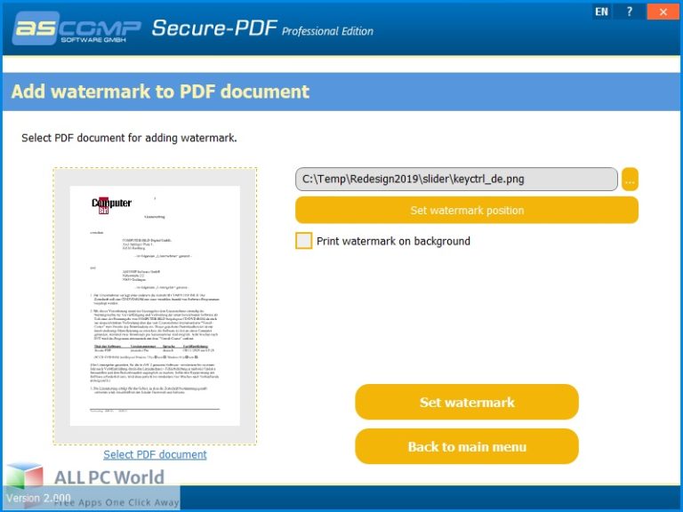 Secure PDF Professional for Free Download