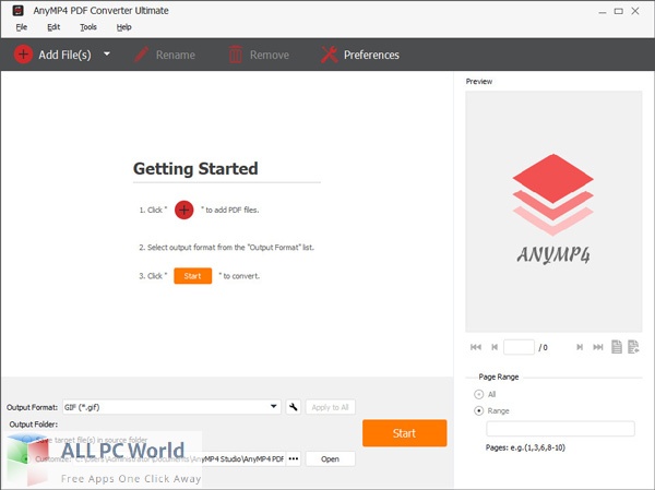 AnyMP4 PDF Converter Ultimate Free Download