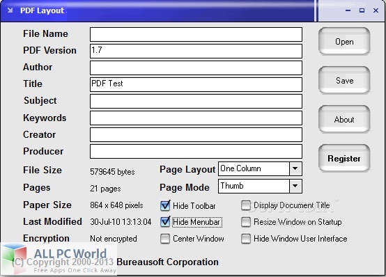 Bureausoft PDF Layout Pro for Free Download