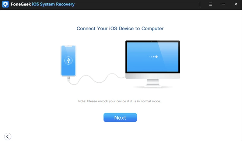 FoneGeek iOS System Recovery Tool Full Version