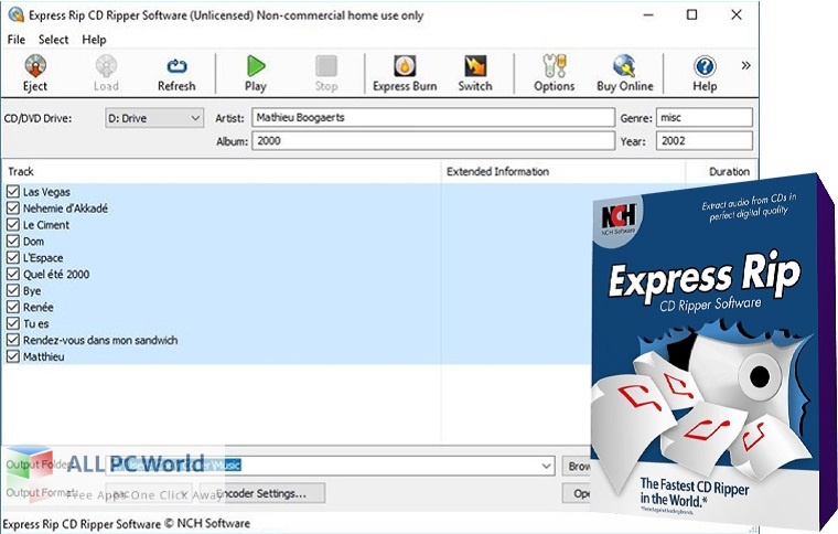 NCH Express Rip Plus 5 fpr Free Download