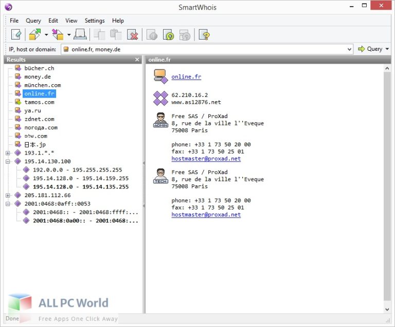 TamoSoft SmartWhois 5 FreeDownload