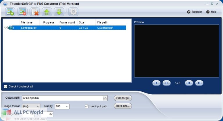 ThunderSoft GIF to PNG Converter 2022 Free Download