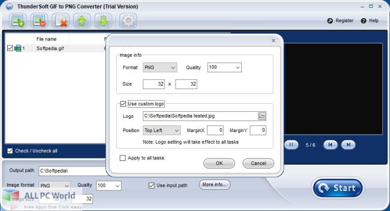 ThunderSoft GIF to PNG Converter Free Download
