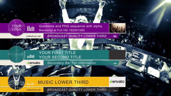 VideoHive – Music Show Lower Thirds AEP Latest Version