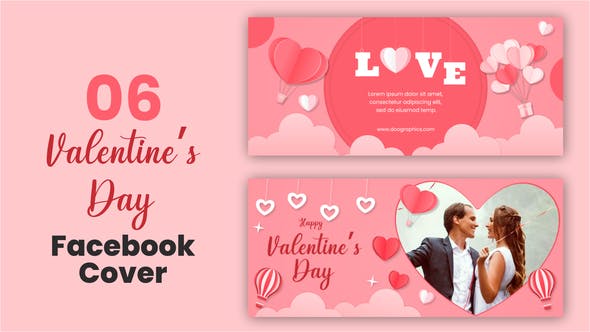 VideoHive – Valentine Day Facebook Cover Pack Free Download