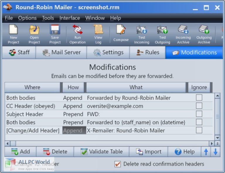 Gammadyne Round Robin Mailer for Free Download