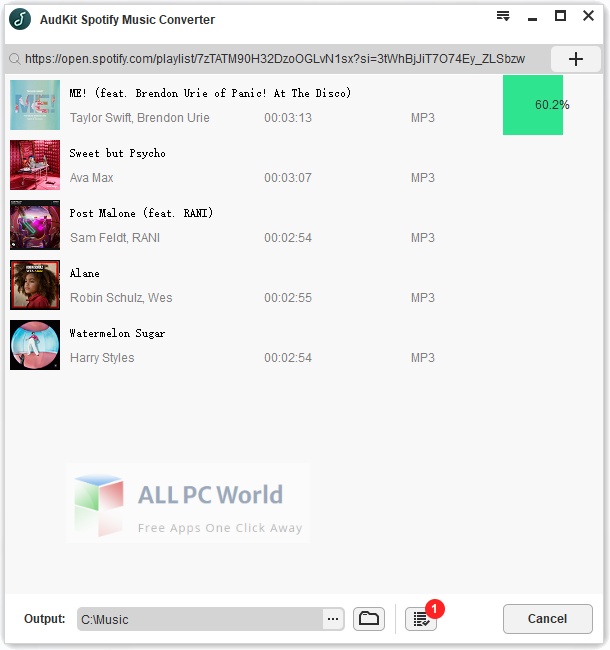 AudKit Spotify Music Converter Free Download