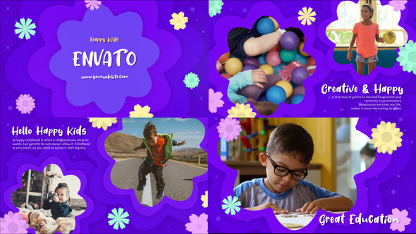  VideoHive – Happy Kids Slideshow Premiere Pro MOGRT free download