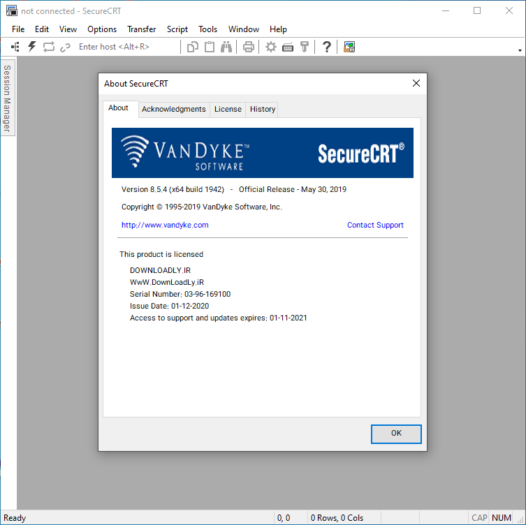 VanDyke SecureCRT and SecureFX latest version
