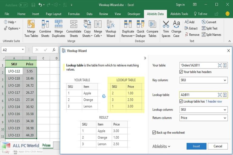 Ablebits Ultimate Suite for Excel 2022 Free Download