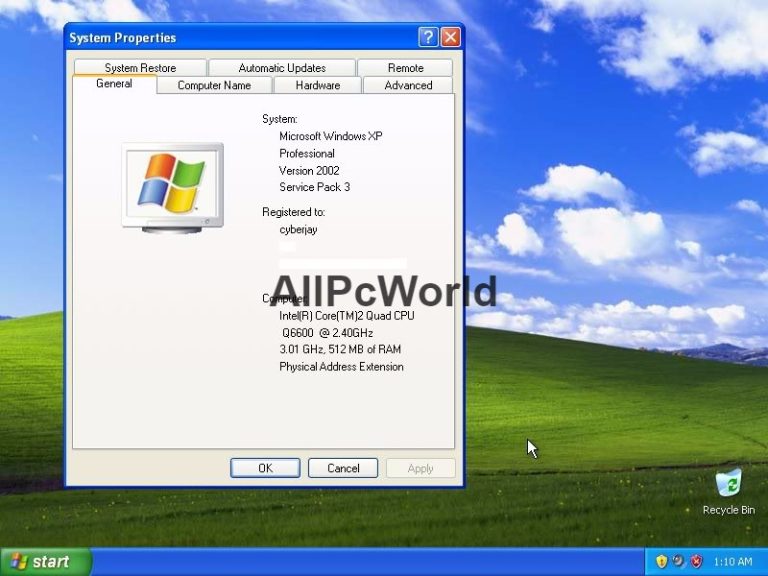 free Download Windows XP Professional SP3 ISO Image