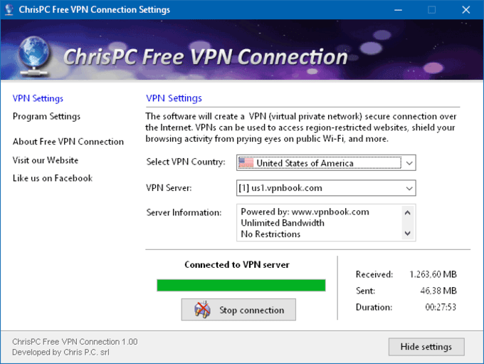 ChrisPC Free VPN ConnectionFree Download