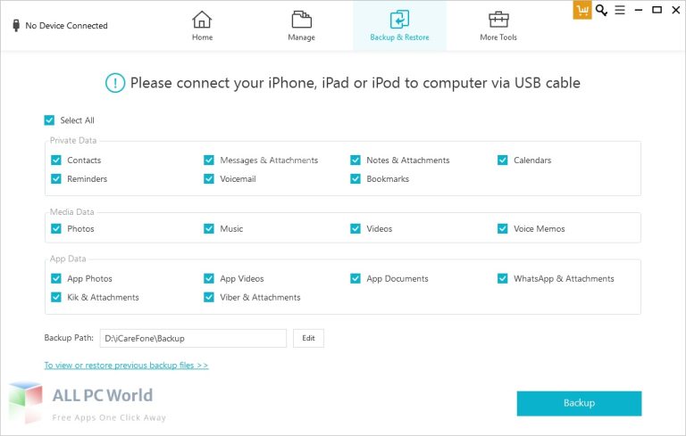 Tenorshare iCareFone 8 Free Setup Download