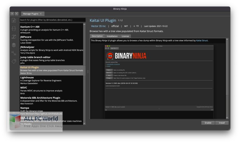 Vector 35 Binary Ninja 3 Setup Download