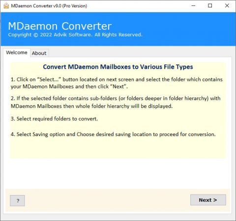 Advik MDaemon Converter 9 for Free Download