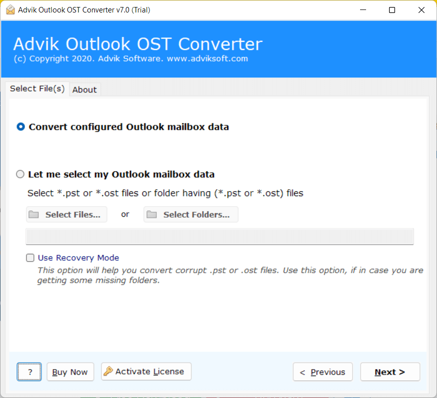 Advik Outlook OST Converter 7 Download Free