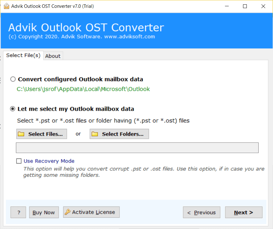 Advik Outlook OST Converter Free Download