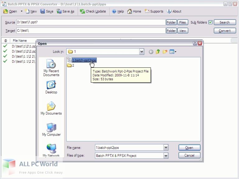 Batch PPTX and PPSX Converter 2022 Free Setup Download